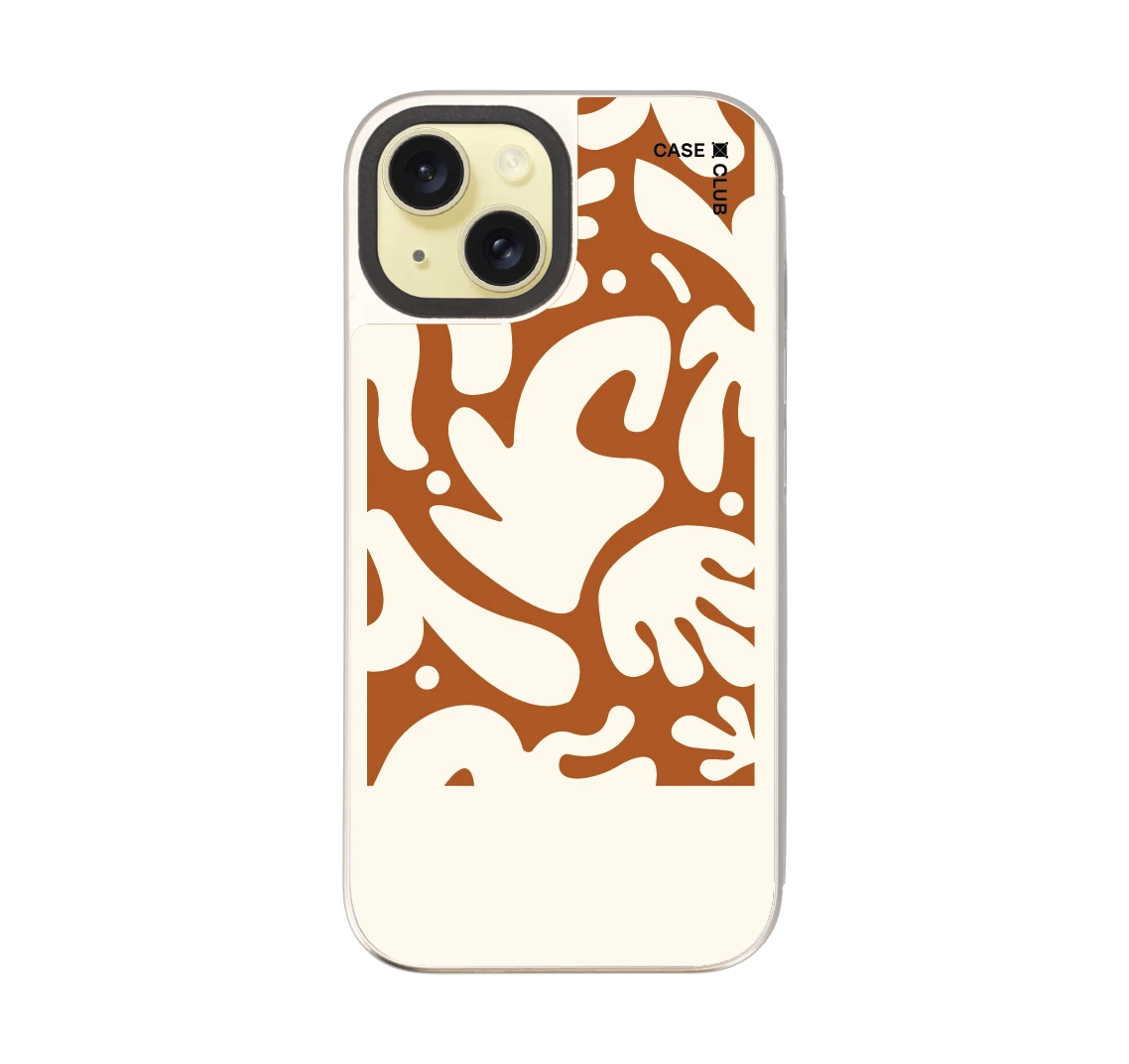 ดอกไม้มินิมอลสีน้ำตาล